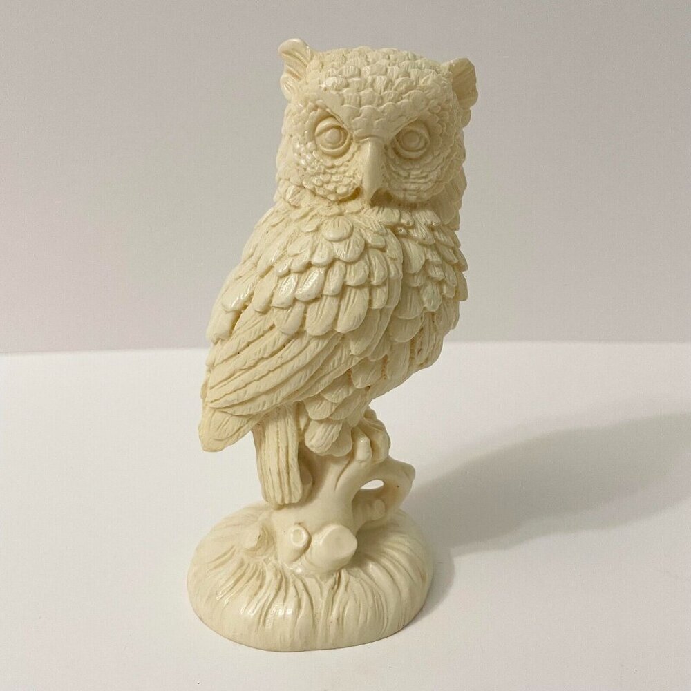 Vintage Santini Made in Italy Owl Figurine 5.5 Inch Tall